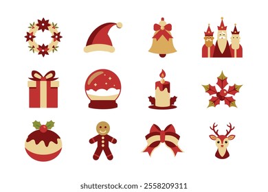 Christmas vector ornament art illustration bundle