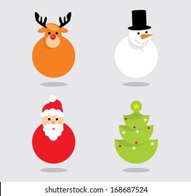 christmas vector ornaments