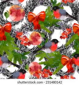Christmas vector pattern