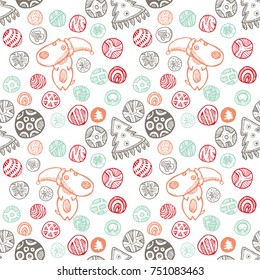 Christmas vector pattern.