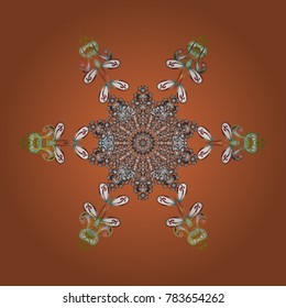 Christmas vector pattern with holidays decorations. Vector christmas abstract colorful background with falling snowflake.