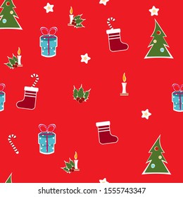 christmas vector red holiday pattern