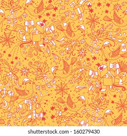 Christmas vector seamless pattern