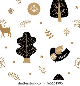 Christmas vector seamless pattern