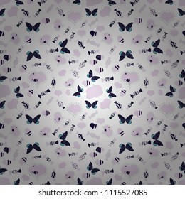 Christmas vector seamless pattern with candies on white, neutral and gray background. New year Vector illustration. Wrapping paper for Christmas gifts.