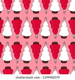 Christmas vector seamless pattern. Perfect for  wrapping paper, scrapbook paper.