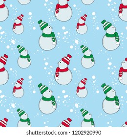 Christmas vector seamless pattern. Perfect for  wrapping paper, scrapbook paper.