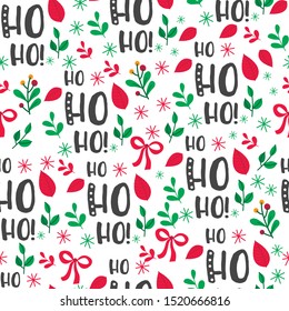 Christmas vector seamless pattern. Winter season color outline backdrop with linear symbols. Xmas holidays items and accessories background. Festive wrapping paper, textile design - Vector
