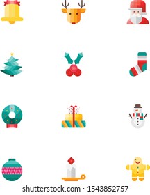 Christmas vector set flat illustration 