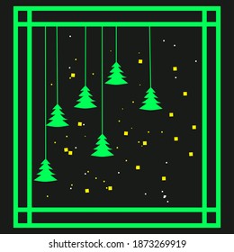 christmas vector, simple concept for various design purposes.
