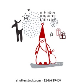 Christmas. Vector sketch  illustration.