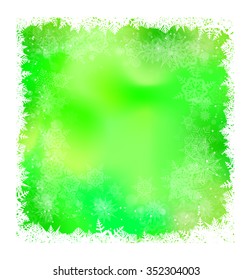 Christmas vector snowflake background for card. Snowfall illustration wallpaper.