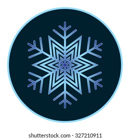 Christmas vector snowflake for your design. Web icon saved in EPS8.