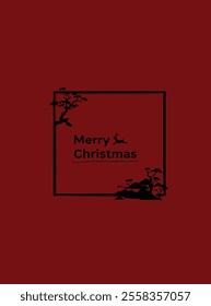 Christmas vector templates. Merry Christmas Greeting Card. Festive Holiday Background.Christmas Ornament Frame.