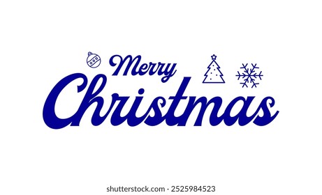 Christmas vector text Calligraphic Lettering Font vintage on wehite background. 