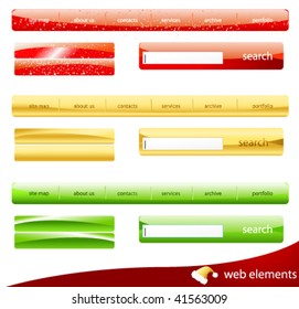 christmas vector web elements