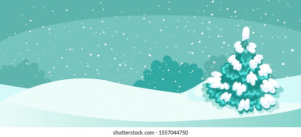 Christmas vector winter background. Vector illustration, Christmas banner and card.