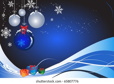 Christmas vectorial illustration. All elements are editable.