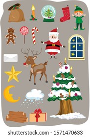 Christmas vectors. Easy to edit.