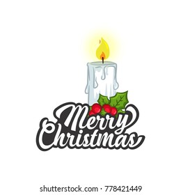 Christmas Vectors - Greeting with Candle

