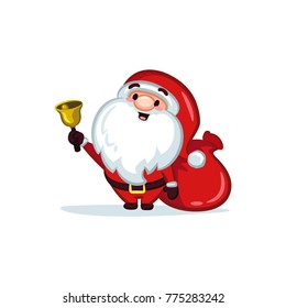 Christmas Vectors - Santa Claus with a Bell