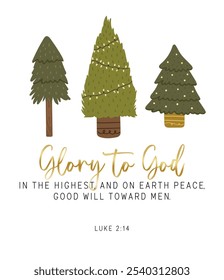 Christmas verse, Christmas holiday vector, Bible verse text vector, Printable scripture text, Bible text art vector	