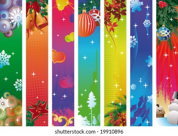 christmas vertical banners
