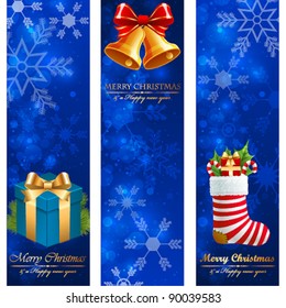 Christmas vertical banners.