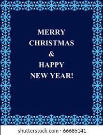 Christmas vertical ornamental frame