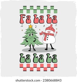 Christmas Victor T-shirt Design. Retro, Clipart, PNG, Funny Shirts, T-shirt Design, Watercolor Clipart, Sticker, Mug, Sublimation