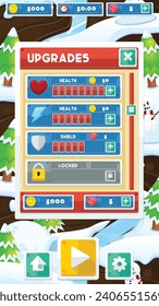 Christmas Video Game User Interface