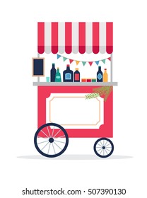 Christmas village, winter town, Christmas market, Xmas fair, Christmas poster. Merry Christmas background