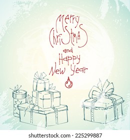 Christmas vintage background