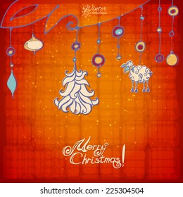Christmas vintage background