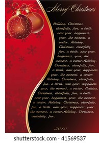 Christmas vintage background, banner for text