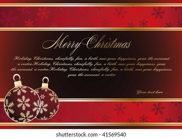 Christmas vintage background, banner for text