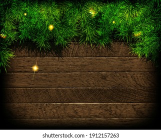 Christmas vintage background with candle and bauble in night. Vector illustration