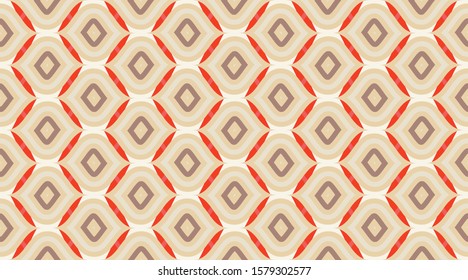 Christmas Vintage Pattern Background. Geometric Fashion Fabric Print. Repeating Fashion Texture. Xmas Christmas Retro Fabric Texture Wallpaper. Red Vintage Vector Pattern.