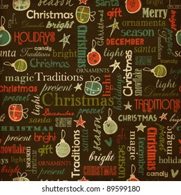 Weihnachtsvintage nahtloses Muster