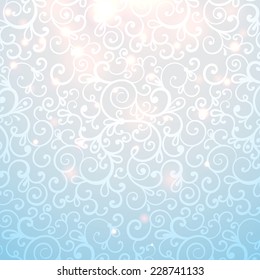 Christmas vintage winter background. seamless pattern under the mask, vector