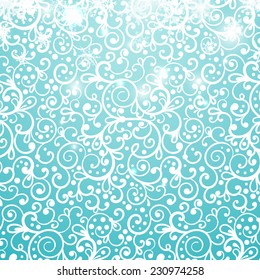 Christmas vintage winter background, vector. 