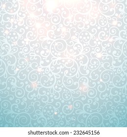 Christmas vintage winter background, vector