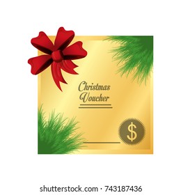 Christmas voucher design