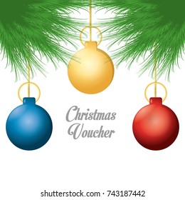 Christmas voucher design
