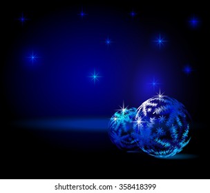 Christmas wallpaper with Christmas decorations.