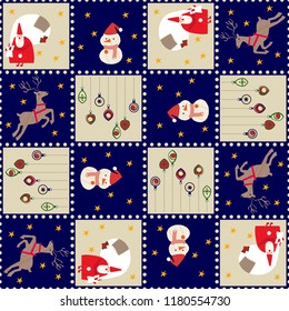 Christmas wallpaper.
Seamless winter packaging paper.
December's wrapping paper.
Cute decoration.
Pattern of the season.
Seamless Christmas pattern.