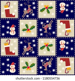 Christmas wallpaper.
Seamless winter packaging paper.
December's wrapping paper.
Cute decoration.
Pattern of the season.
Seamless Christmas pattern.