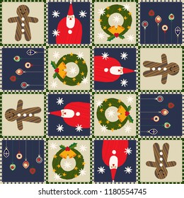 Christmas wallpaper.
Seamless winter packaging paper.
December's wrapping paper.
Cute decoration.
Pattern of the season.
Seamless Christmas pattern.