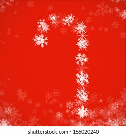 christmas wand - made from snowflakes - christmas element - 4 of 10