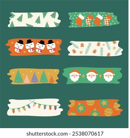 Christmas washi tape pattern set